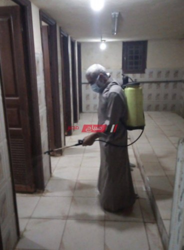 حملات مكثفة بكفر الشيخ لتعقيم وتطهير المساجد ودورات المياه