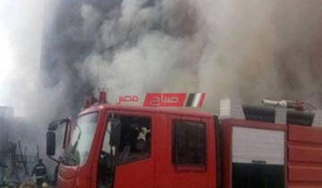 اشتعال النيران في مخازن شركة ورق بمحافظة الإسكندرية