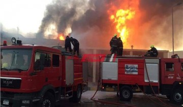 الحماية المدنية تسيطر على حريق بجوار محول كهرباء داخل مستشفى بشبيش المركزي