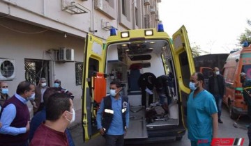 اصابه 3 اشخاص في حادث دراجة بخارية مروع على طريق كرم ورزوق بدمياط
