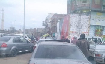 اصابة شخص جراء حادث سير على طريق عزب النهضة بدمياط