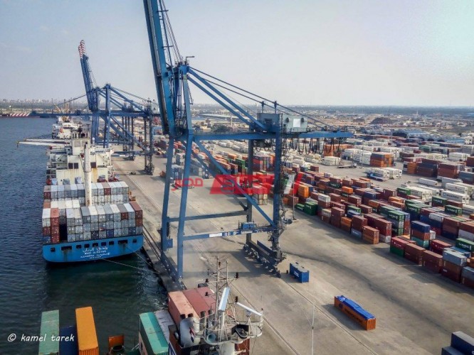 تصدير 39651 طن من البضائع العامة عبر ميناء دمياط خلال 24 ساعة