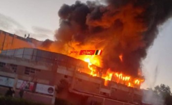 اندلاع حريق هائل بمصنع بلاستيك في مدينة 6 أكتوبر