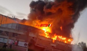 اندلاع حريق هائل بمصنع بلاستيك في مدينة 6 أكتوبر