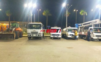 4 سيارات لشفط مياه الأمطار في رأس البر استعدادا لسوء الأحوال الجوية