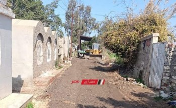 محلية دمياط تعلن الانتهاء من اعمال تمهيد طريق المقابر بالبستان