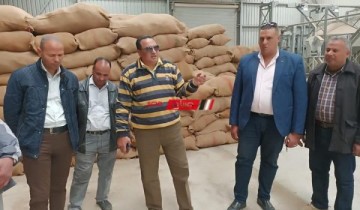 وكيل الزراعة بدمياط يتفقد إدارة كفر سعد ويشدد على ضرورة توريد القمح للشون