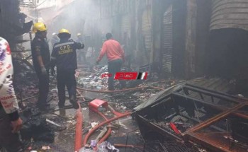 تفاصيل حريق محلات في المنشية وإصابة 10 أشخاص بمحافظة الإسكندرية