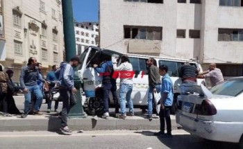 إصابة طفلة جراء حادث مروع علي طريق كورنيش النيل بدمياط