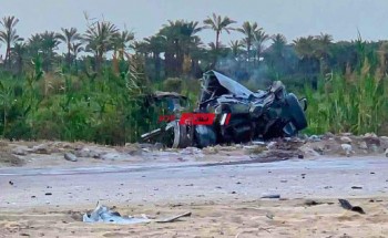 وفاة شاب واصابة اخر في حادث تصادم مروع على طريق مدينة رأس البر بدمياط