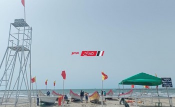 اقبال كبير على شواطئ رأس البر بدمياط مع ارتفاع درجات الحرارة