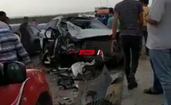 بالاسماء والصور اصابة 10 اشخاص جراء حادث تصادم مروع على طريق دمياط بورسعيد