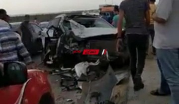 بالاسماء والصور اصابة 10 اشخاص جراء حادث تصادم مروع على طريق دمياط بورسعيد