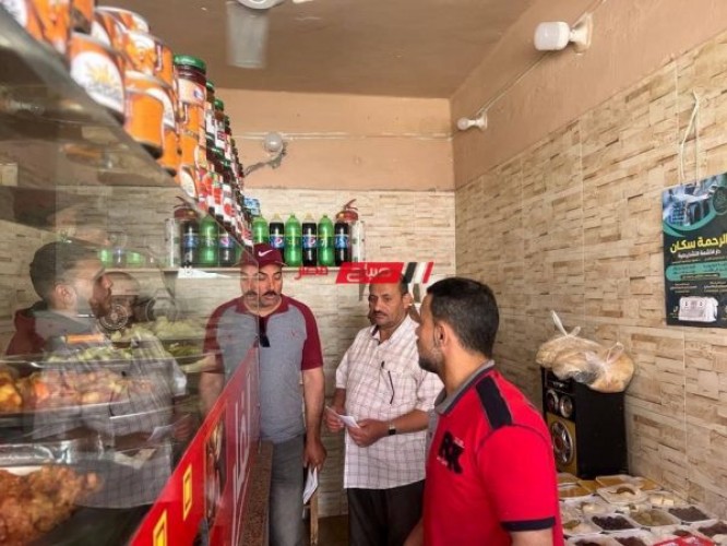 حملة مكبرة لمتابعه بيع اللحوم والأغذيه والمخابز بالزرقا في دمياط