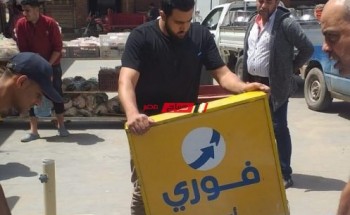 حملة مكبرة للتصدي للإشغالات المخالفة بمدينة رأس البر خلال ايام العيد