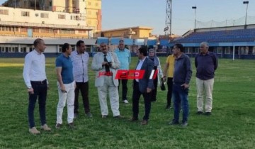 لجنة من مديرية الشباب بدمياط تتفقد اعمال تطوير نادى الزرقا الرياضي
