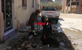 محلية فارسكور بدمياط: اصلاح عدد 2 كسر خط مياه خلال 23 ساعة