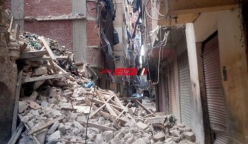 انهيار عقار بمنطقة بحري في محافظة الإسكندرية
