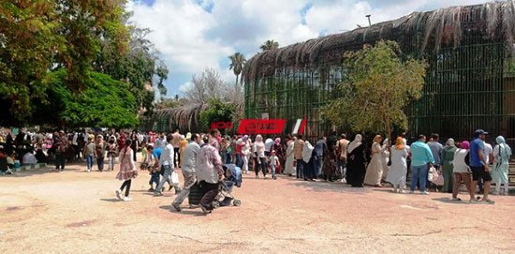 اقبال كبير علي حديقة الحيوان بمحافظة الإسكندرية في رابع أيام عيد الأضحي المبارك