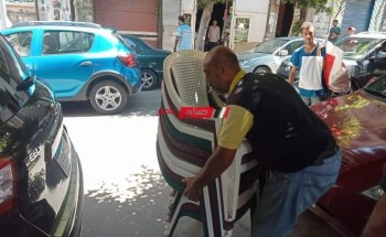 حملات إزالة إشغالات مكبرة في منطقة الحضرة ومحور المحمودية بمحافظة الإسكندرية