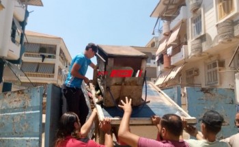 حملة لإزالة اشغالات سوق 89  والشوارع المحيطة في رأس البر