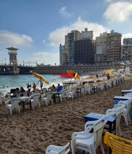 استقرار حالة البحر اليوم في شواطىء محافظة الإسكندرية