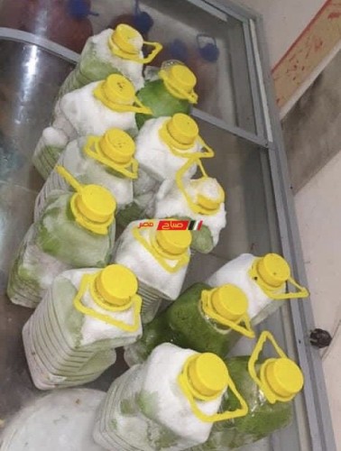 ضبط 18 عبوة عصير كيوي منتهى الصلاحيه في حملة تموينية على محلات دمياط