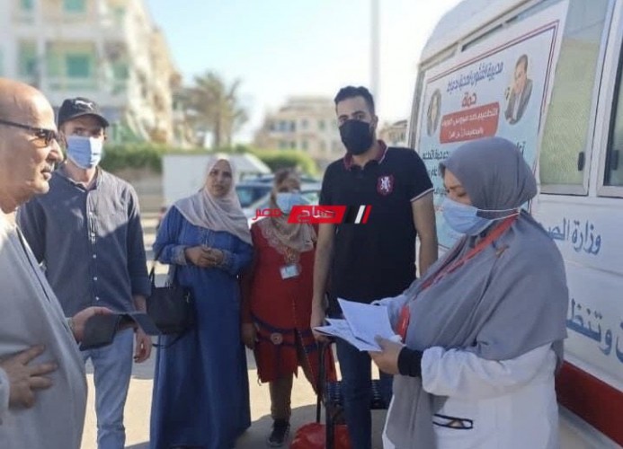 7 فرق طبية لتطعيم المواطنين بلقاح فيروس كورونا في مدينة رأس البر