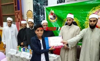 تكريم المتفوقين في البرنامج الصيفي بأمسية مسجد الشهداء في دمياط