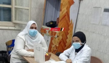 لجنة صحية تتابع العمل بمستشفيات ومراكز التطعيم بلقاح كورونا بدمياط