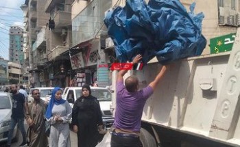 حملة مكبرة لازالة اشغالات قرى الرحامنه والناصريه والغنيميه بدمياط