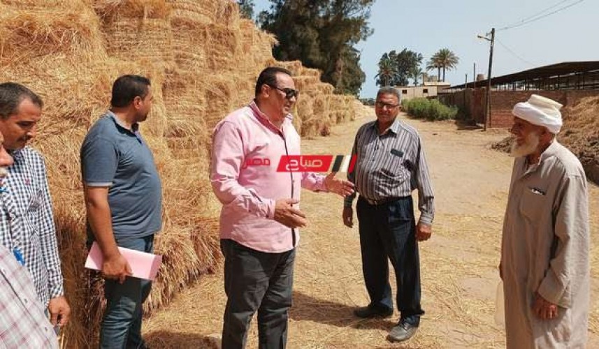وكيل وزارة الزراعة بدمياط يتابع سير العمل في مضرب أرز الزرقا