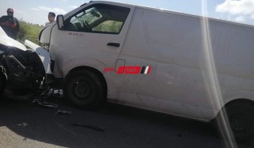 إصابة شخص إثر اصطدام سيارة ملاكي بأخرى على طريق رأس البر – دمياط