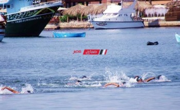 ختام فعاليات مهرجان السباحة السنوى في مياه نهر النيل بدمياط