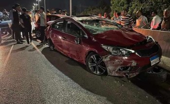 إصابة 3 أشخاص جراء حادث تصادم مروع وقع بين سيارتين على طريق رأس البر