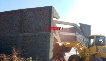 حملات إزالة مباني مخالفة علي أراضي الدولة في الإسكندرية