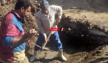 رئيس محلية فارسكور بدمياط: إصلاح عدد 2 كسر خط مياه وصرف صحي خلال 24 ساعة