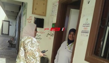 المرور على الوحدة الصحية بقرية جمصة بدمياط لمتابعه عمل الأطقم النوبتجيه والنظافة العامة