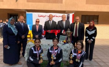تعليم الإسكندرية يكرم الطالبات الفائزات فى بطولة الجمهورية لألعاب القوى تحت 14 سنة