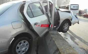 تفاصيل حادث تصادم 6 سيارات بمنطقة سيدي جابر وإصابة شخصين في الإسكندرية