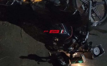 اصابه شخص جراء حادث دراجة بخارية على طريق دمياط الجديدة