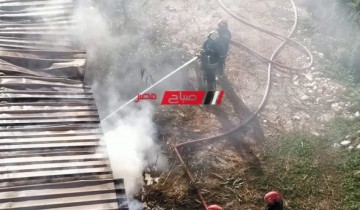 اشتعال النيران في مصنع أحذية بمحافظة الإسكندرية