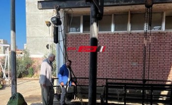 رئيس محلية الرزقا بدمياط يتابع جاهزية محطات الصرف الصحي قبل موسم الامطار