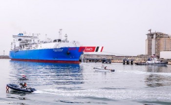 ميناء دمياط يستقبل ناقلة الغاز المسال MARAN GAS KALYMNOS لتصدير 61 الف طن
