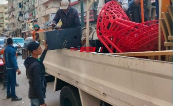 حملات مكبرة في أحياء الإسكندرية لازالة الاشغالات والتعديات ومراقبة الأسواق وتوافر السلع الغذائية