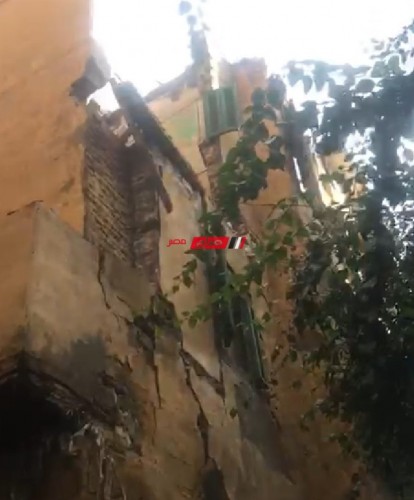 انهيار أجزاء من عقار في منطقة اللبان بسبب الطقس الغير مستقر بمحافظة الإسكندرية