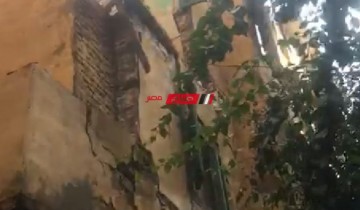 انهيار أجزاء من عقار في منطقة اللبان بسبب الطقس الغير مستقر بمحافظة الإسكندرية