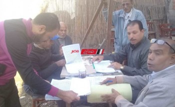 حملة مكبرة لتنشيط تحصيل مستحقات الدولة بنطاق قرية الخياطة بدمياط