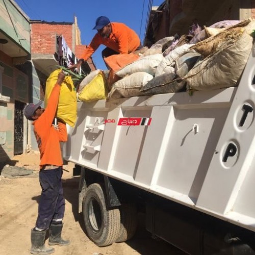 رفع 165 طن مخلفات وقمامة وأتربة بأحياء غرب والعامرية في الإسكندرية