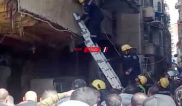 تفاصيل مصرع شخصين في انهيار عقار بمنطقة المنشية في الإسكندرية